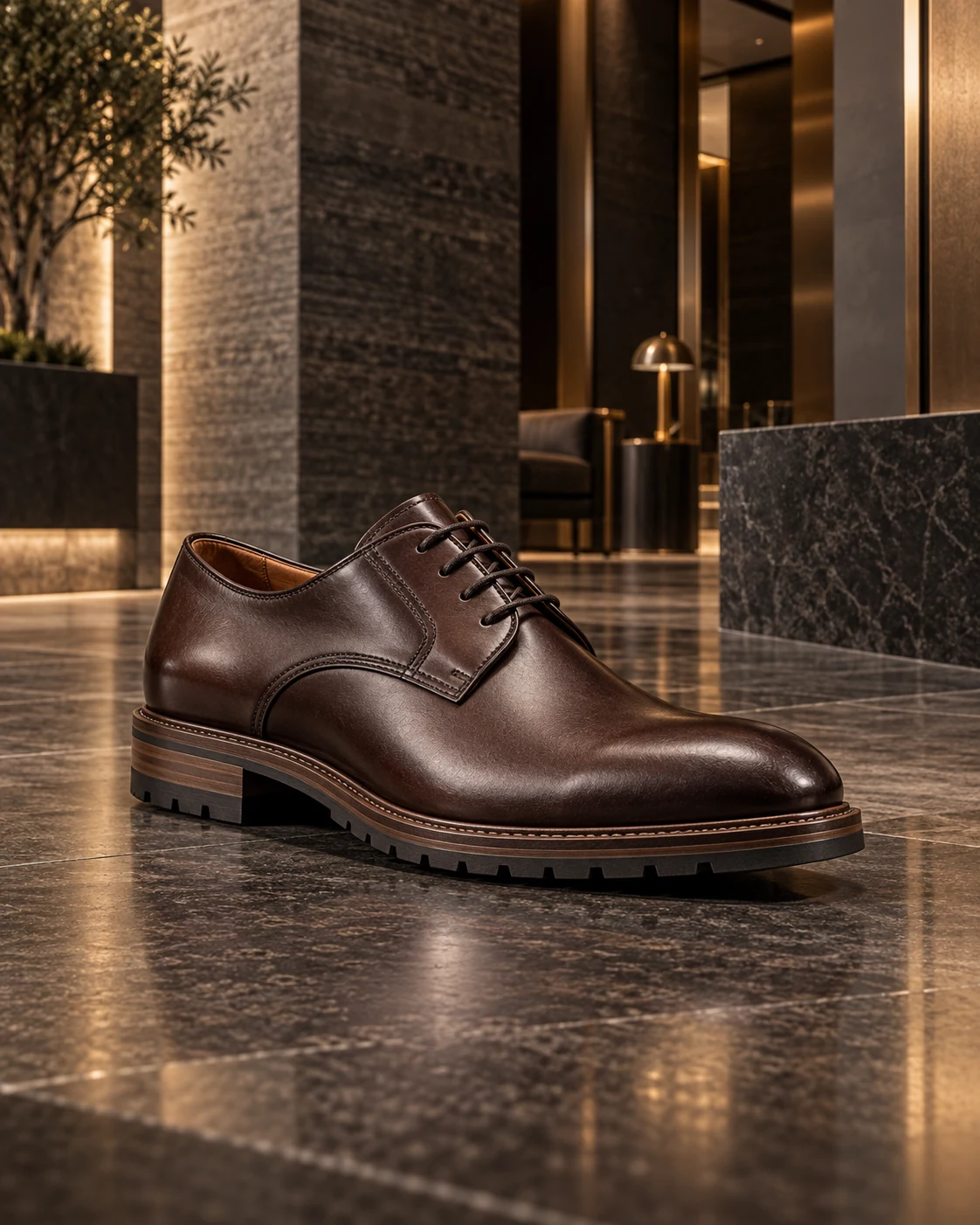 Premium leather dress shoe
